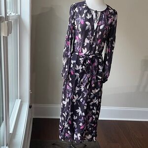 Bella Dahl Dark Floral Long Sleeve Dress
